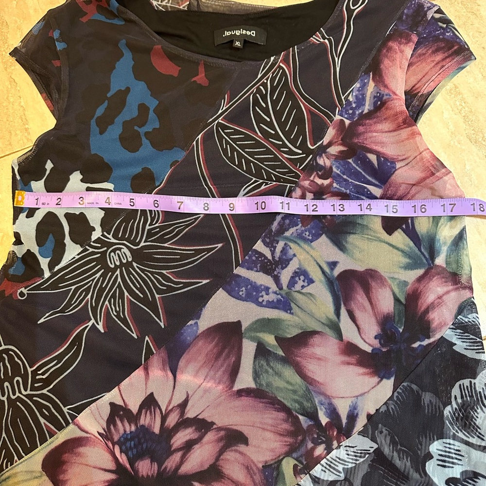 Desigual Women's Dress Cleveland with colour motives XL ptp17 - Picture 9 of 10